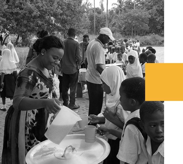 Food distribution at TAFFED Food distribution at TAFFED